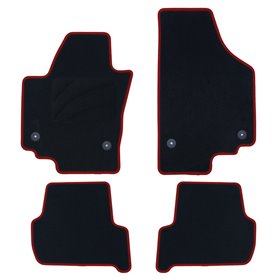 ALFOMBRA A MEDIDA SEAT ALTEA XL (2006-2015) 5PZ RIBETE ROJO