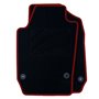 ALFOMBRA A MEDIDA SEAT IBIZA 6J FAMILIAR 3 Y 5 PUERTAS (2008 - 2017) RIBETE ROJO