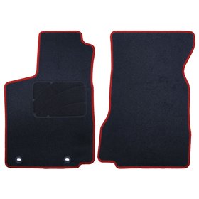 ALFOMBRA A MEDIDA SEAT INCA (1993-2003) DELANTERAS RIBETE ROJO