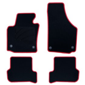 ALFOMBRA A MEDIDA OCC DESIGN SEAT LEON MK2 (2005-2012) 5 PZ ROJO