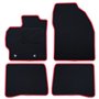 ALFOMBRA A MEDIDA TOYOTA PRIUS (2009-2016) 5PZ RIBETE ROJO