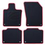 ALFOMBRA A MEDIDA VOLVO S90 (2017-PRESENTE) 5PZ RIBETE ROJO
