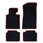ALFOMBRA A MEDIDA VOLKSWAGEN BORA (1998-2005) 5PZ RIBETE ROJO