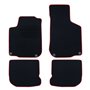 ALFOMBRA A MEDIDA VOLKSWAGEN GOLF I (1974-1983) 5PZ RIBETE ROJO