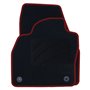 ALFOMBRA A MEDIDA VOLKSWAGEN POLO AW (2017) 5PZ RIBETE ROJO