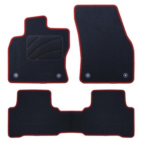 ALFOMBRA A MEDIDA VOLKSWAGEN TOURAN (2015-PRESENTE) CP RIBETE ROJO