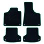 ALFOMBRA A MEDIDA AUDI A3 8P (2003-2012) 5PZ RIBETE VERDE