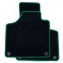 ALFOMBRA A MEDIDA AUDI A3 8P (2003-2012) 5PZ RIBETE VERDE