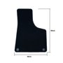 ALFOMBRA A MEDIDA AUDI A3 8P (2003-2012) 5PZ RIBETE VERDE