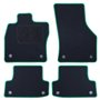 ALFOMBRA A MEDIDA AUDI A3 8V - 3 PUERTAS (2013-PRESENTE) 5PZ RIBETE VERDE