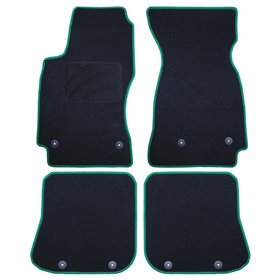 ALFOMBRA A MEDIDA AUDI A4 B5 (1995-2001) 5PZ RIBETE VERDE
