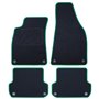 ALFOMBRA A MEDIDA AUDI A4 B6 (2001-2004) 5PZ RIBETE VERDE
