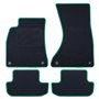 ALFOMBRA A MEDIDA AUDI A5 - CABRIO (2009-2017) 5PZ RIBETE VERDE