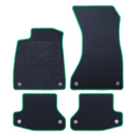 ALFOMBRA A MEDIDA AUDI A5 F53 - COUPE (2015-PRESENTE) 5PZ RIBETE VERDE