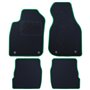 ALFOMBRA A MEDIDA AUDI A6 C5 (1997-2002) 5PZ RIBETE VERDE