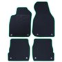 ALFOMBRA A MEDIDA AUDI A6 C5 FACELIFT(2002-2004) 5PZ RIBETE VERDE