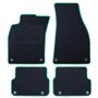 ALFOMBRA A MEDIDA AUDI A6 C6 (2008-2011) 5PZ RIBETE VERDE