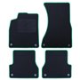 ALFOMBRA A MEDIDA AUDI A6 C7 2011-2018) 5PZ RIBETE VERDE