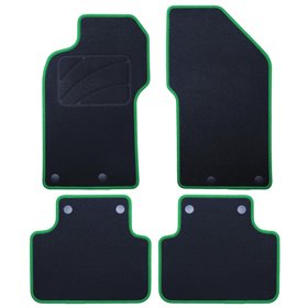 ALFOMBRA A MEDIDA ALFA ROMEO 147 (2000-2010) 5PZ RIBETE VERDE