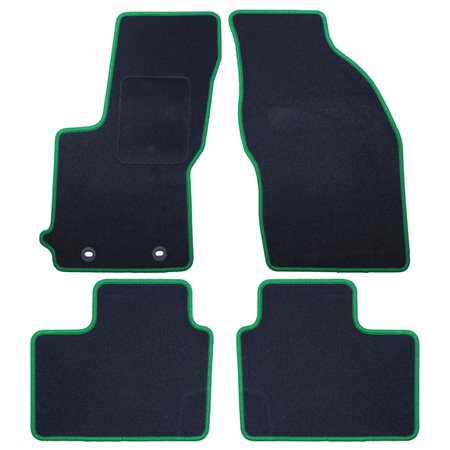 ALFOMBRA A MEDIDA ALFA ROMEO 156 (1997-2005) 5PZ RIBETE VERDE