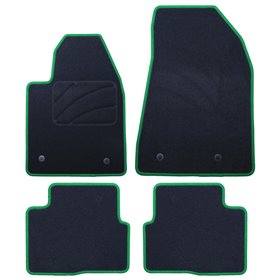 ALFOMBRA A MEDIDA ALFA ROMEO GIULIETTA (2010-2019) 5PZ RIBETE VERDE