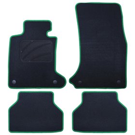 ALFOMBRA A MEDIDA BMW E61 SERIE 5 TOURING (2004-2010) 5PZ RIBETE VERDE