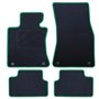 ALFOMBRA A MEDIDA BMW E64 SERIE 6 CABRIO (2003-2011) 5PZ RIBETE VERDE