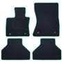 ALFOMBRA A MEDIDA BMW E70 X5 (2007-2013) 5PZ RIBETE VERDE