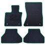 ALFOMBRA A MEDIDA BMW E71 X6 (2008-2014) 5PZ RIBETE VERDE