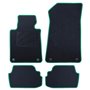 ALFOMBRA A MEDIDA BMW E81 SERIE 1 3 PUERTAS (2007-2012) 5PZ RIBETE VERDE