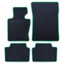 ALFOMBRA A MEDIDA BMW E83 X3 (2004-2010) 5PZ RIBETE VERDE