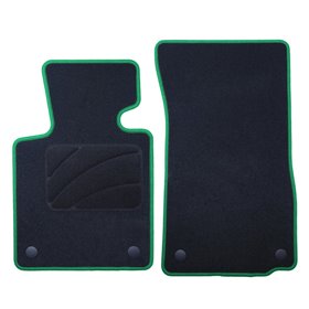ALFOMBRA A MEDIDA BMW E85 Z4 (2002-2009) 2PZ RIBETE VERDE
