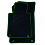 ALFOMBRA A MEDIDA BMW E87 SERIE 1 5 PUERTAS (2004-2011) 5PZ RIBETE VERDE