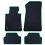 ALFOMBRA A MEDIDA BMW E88 SERIE 1 CABRIO (2008-2014) 5PZ RIBETE VERDE