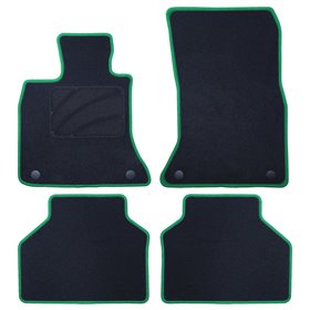 ALFOMBRA A MEDIDA BMW F07 SERIE 5 GT (2009-2017) 5PZ RIBETE VERDE