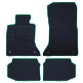 ALFOMBRA A MEDIDA BMW F11 SERIE 5 TOURING (2010-2013) 5PZ RIBETE VERDE