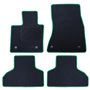 ALFOMBRA A MEDIDA BMW F15 X5 (2013-2018) 5PZ RIBETE VERDE