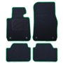 ALFOMBRA A MEDIDA BMW F21 SERIE 1 3 PUERTAS (2012-PRESENTE) 5PZ RIBETE VERDE
