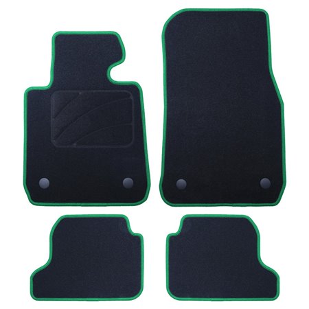 ALFOMBRA A MEDIDA BMW F23 SERIE 2 CABRIO (2014-2019) 5PZ RIBETE VERDE