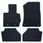 ALFOMBRA A MEDIDA BMW F25 X3 (2010-2017) 5PZ RIBETE VERDE