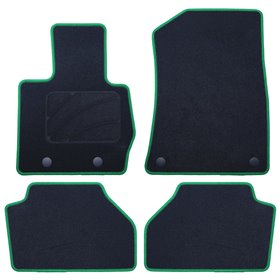 ALFOMBRA A MEDIDA BMW F26 X4 (2014-2018) 5PZ RIBETE VERDE