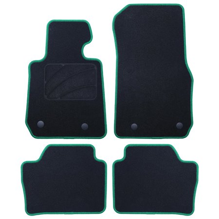 ALFOMBRA A MEDIDA BMW F31 SERIE 3 TOURING (2012-2019) 5PZ RIBETE VERDE