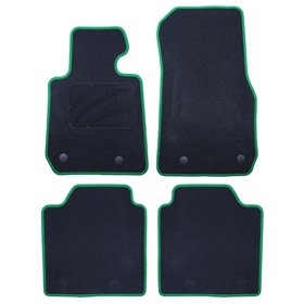 ALFOMBRA A MEDIDA BMW F34 SERIE 3 GT (2013-PRESENTE) 5PZ RIBETE VERDE