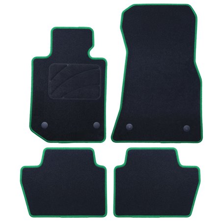 ALFOMBRA A MEDIDA BMW G22 SERIE 4 COUPE (2020 - ) 5PZ RIBETE VERDE