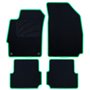 ALFOMBRA A MEDIDA CHEVROLET AVEO (2011-2015) 5PZ RIBETE VERDE