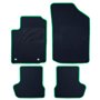ALFOMBRA A MEDIDA CITROEN C2 (2003-2009) 5PZ RIBETE VERDE