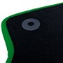 ALFOMBRA A MEDIDA CITROEN C3 AIRCROSS (2017-PRESENTE) 5PZ RIBETE VERDE