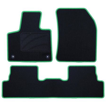 ALFOMBRA A MEDIDA CITROEN DS7 (2018-PRESENTE) CP RIBETE VERDE