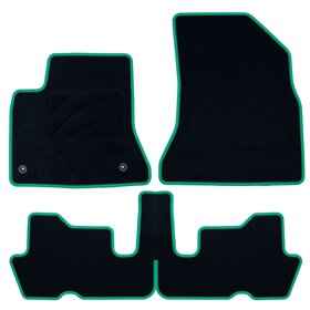 ALFOMBRA A MEDIDA CITROEN GRAND C4 PICASSO (2006-2013) 7PZ C/P RIBETE VERDE