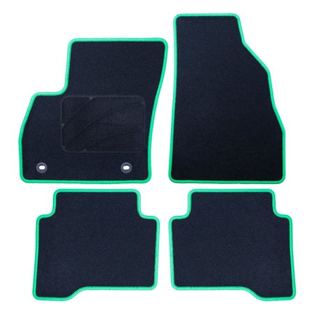 ALFOMBRA A MEDIDA CITROEN NEMO (2008-2019) 5PZ RIBETE VERDE